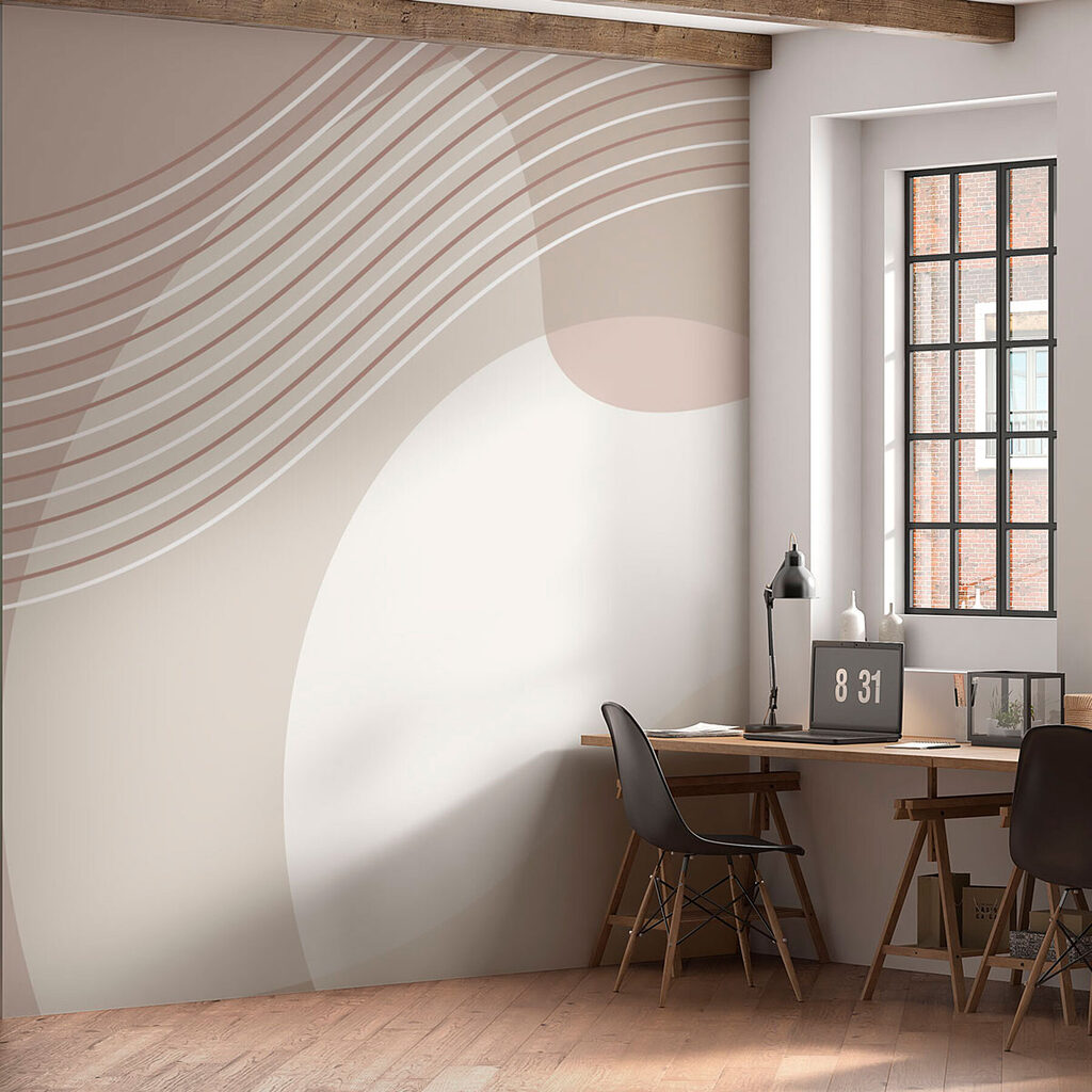 Linii ondulate peste forme — interior 2