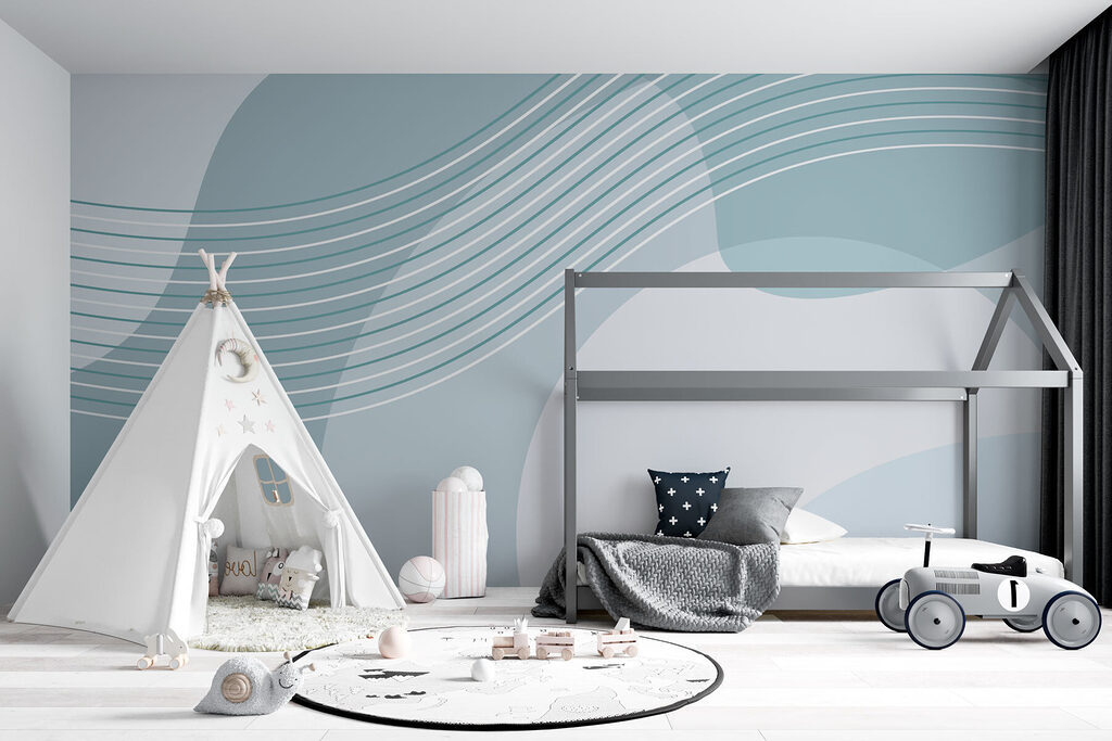 Linii ondulate peste forme — interior 2