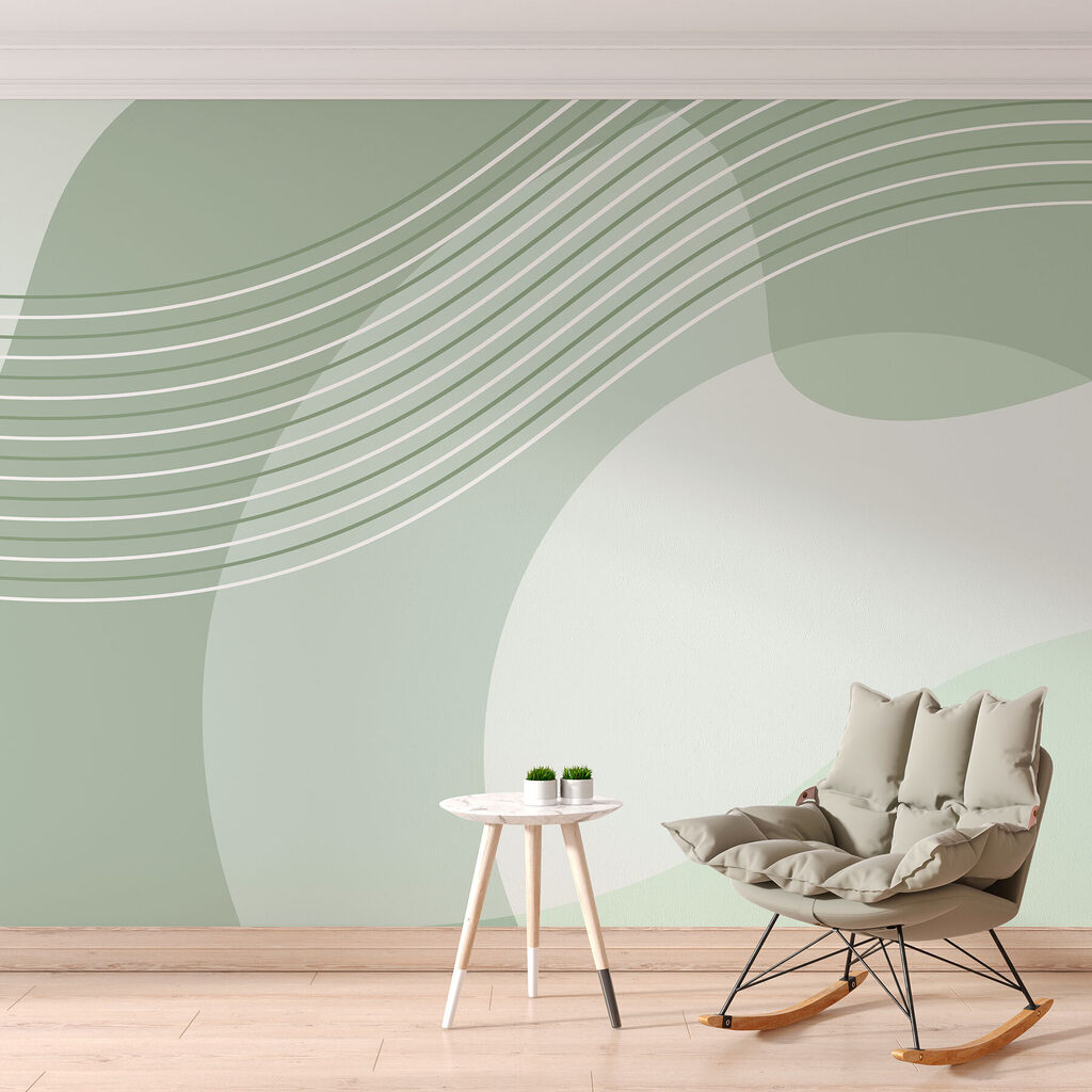 Linii ondulate peste forme — interior 2