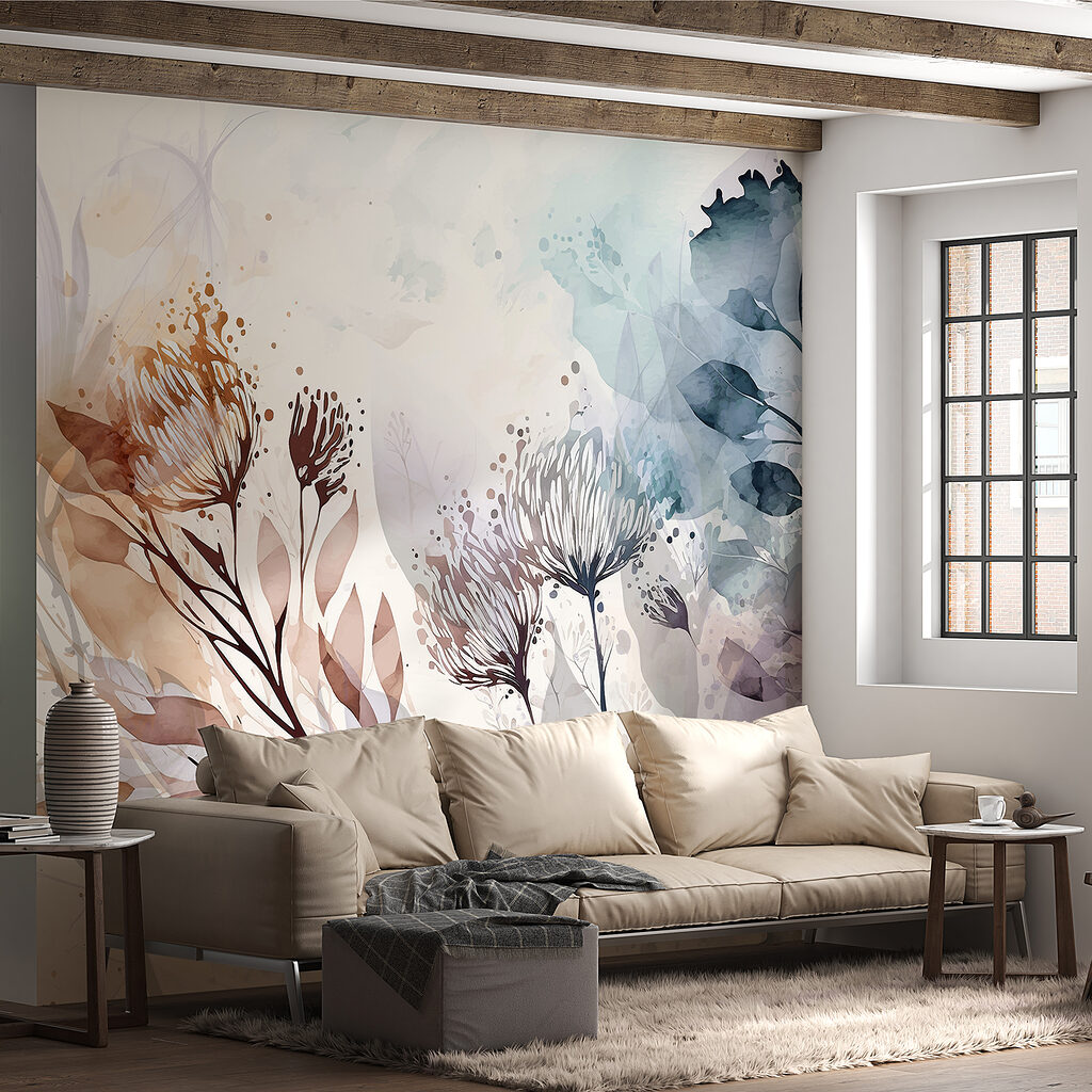Tulpini în acuarelă — interior 1