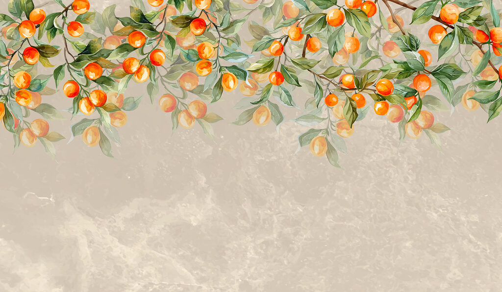 Ramuri cu portocale — design complet
