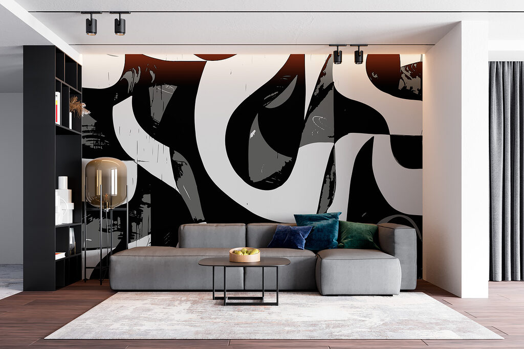Alb-negru în pete mari — interior 2