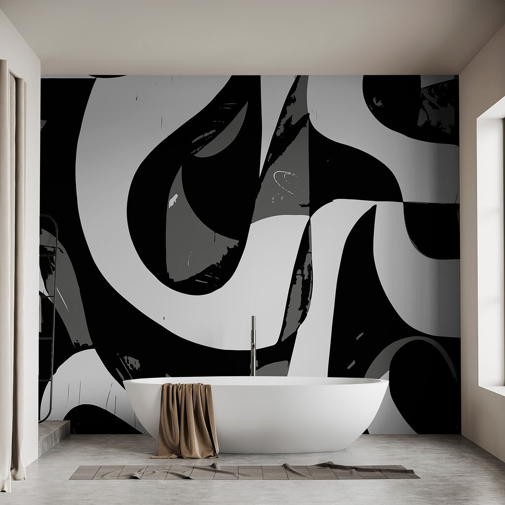 Alb-negru în pete mari — interior 3