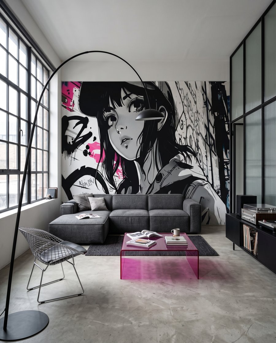 Fată printre semne negre — interior 3