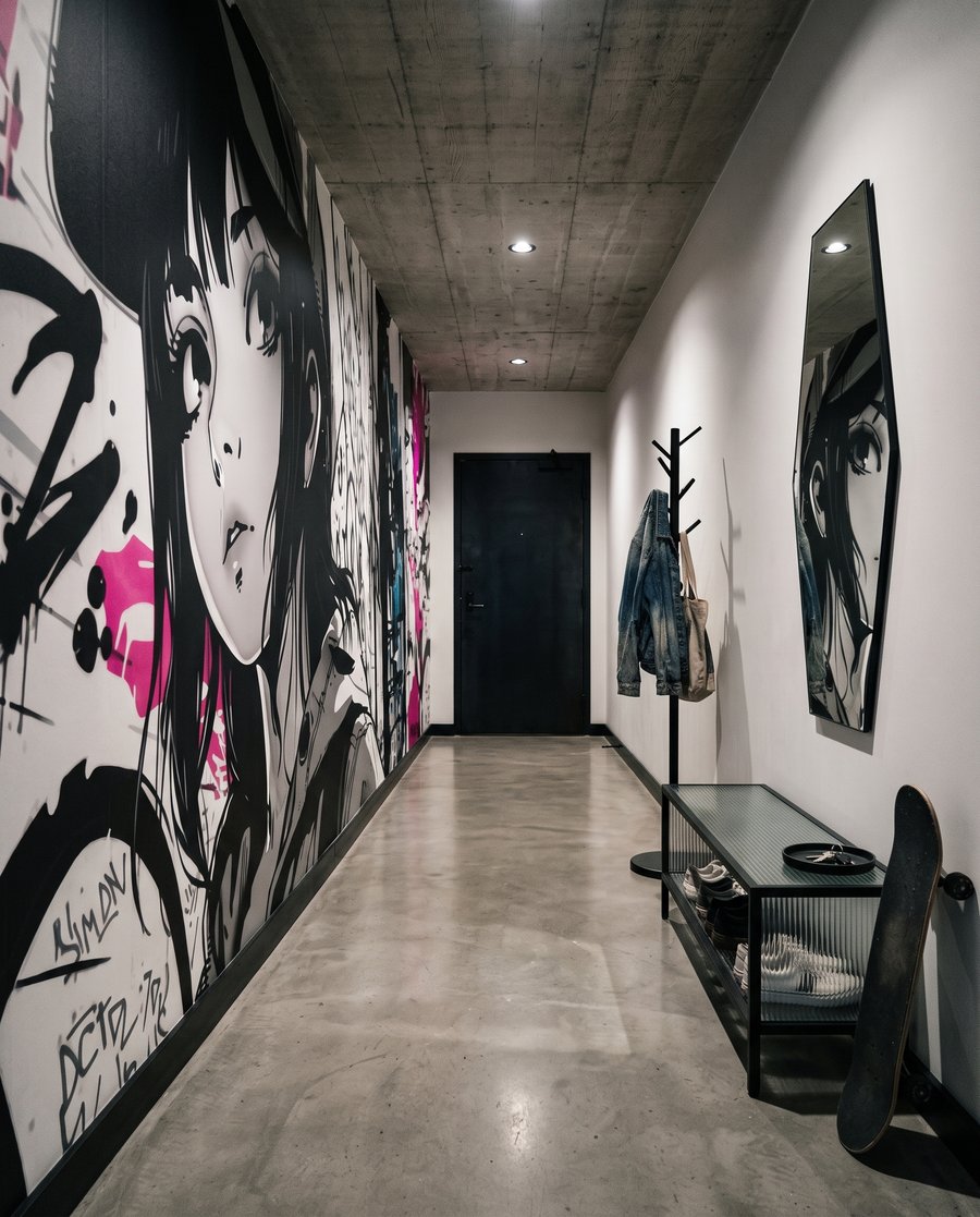 Fată printre semne negre — interior 5
