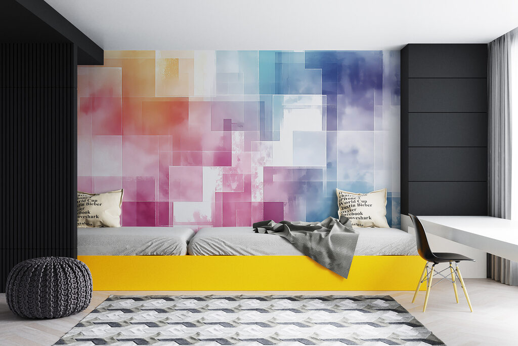 Pătrate în pastel — interior 1