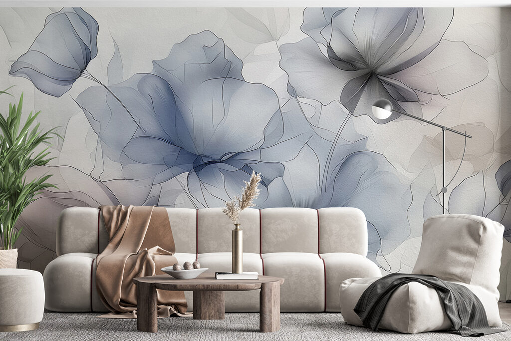 Flori gri-albastre — interior 2