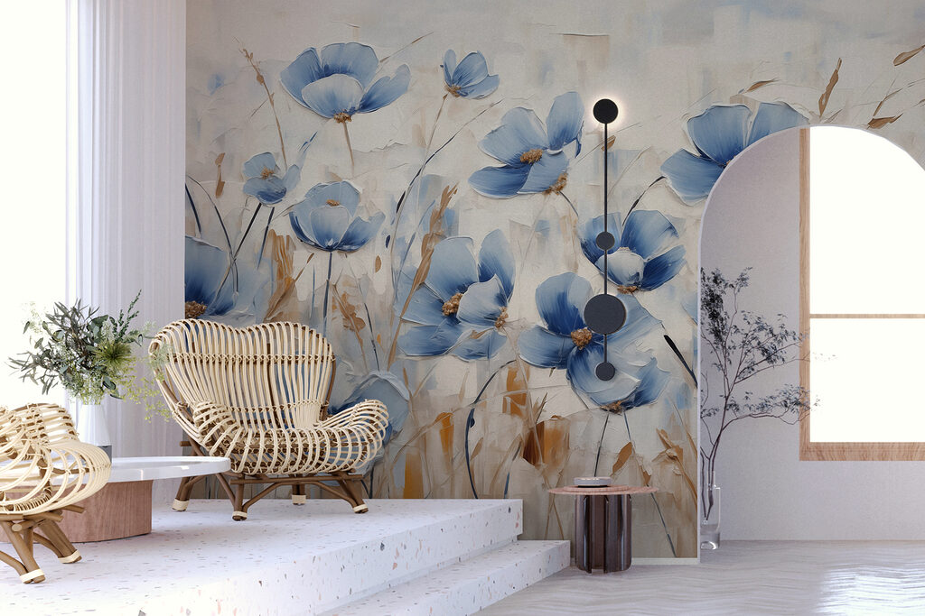 Flori albastre printre spice — interior 1