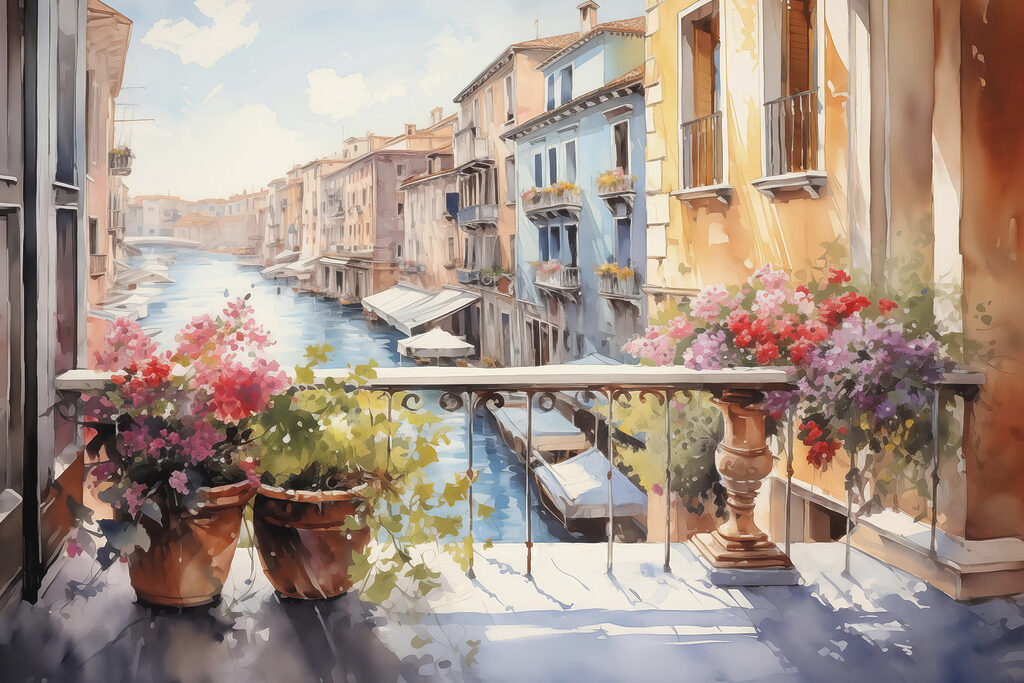 Balcon peste canal — design complet