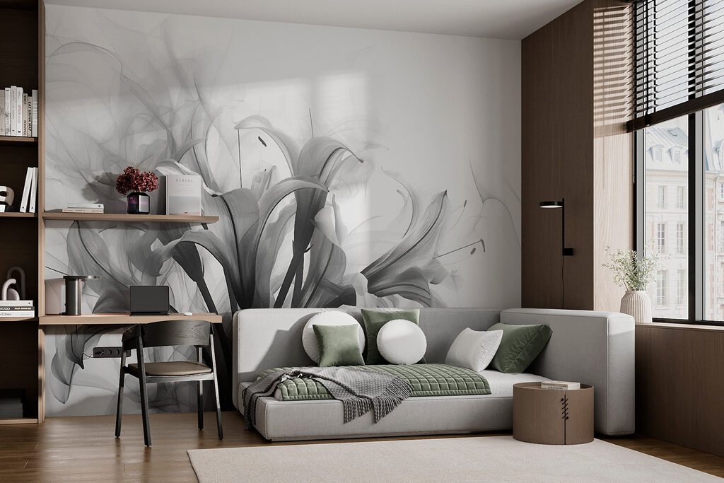 Crini în linii fumurii — interior 1