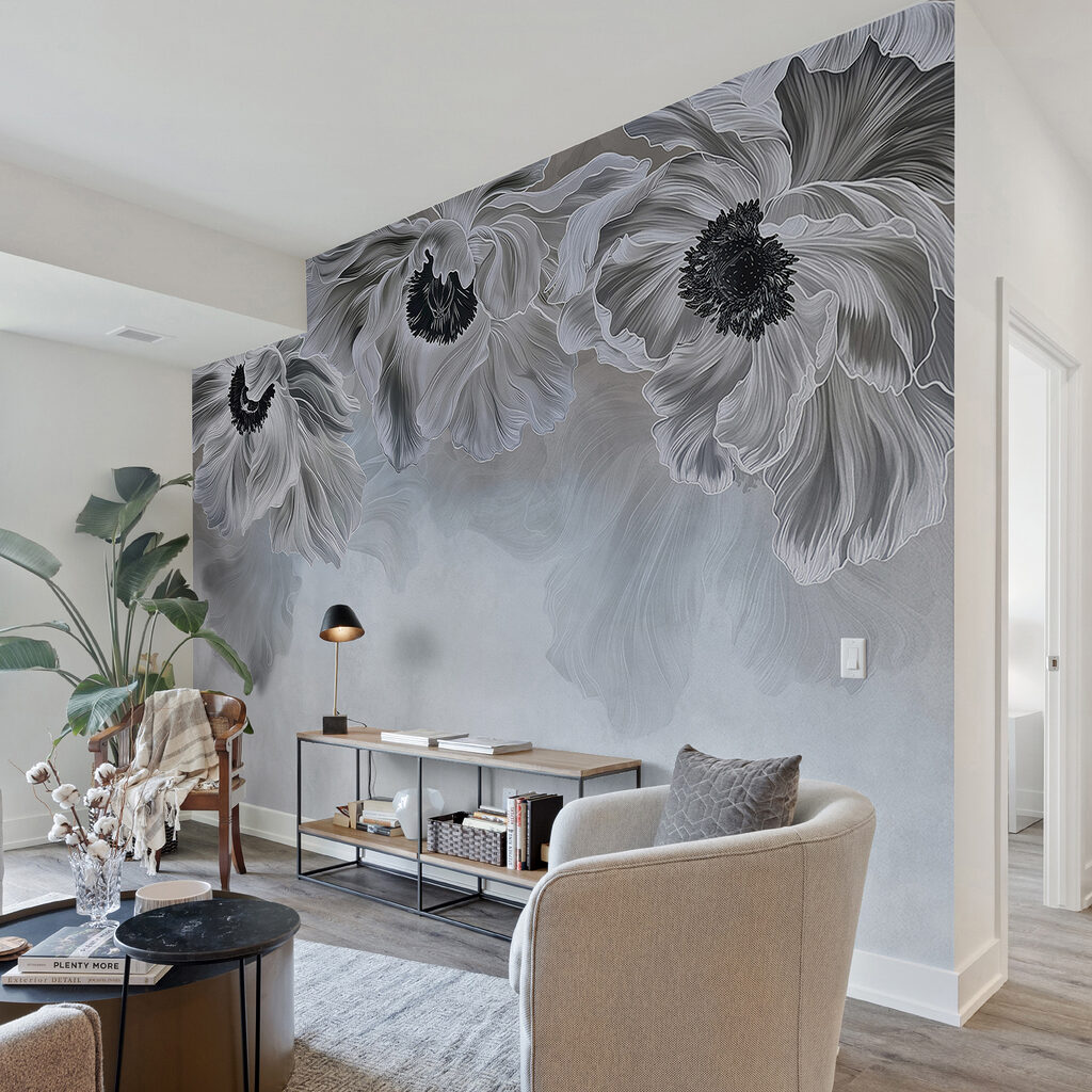 Flori gri, centru deschis — interior 4