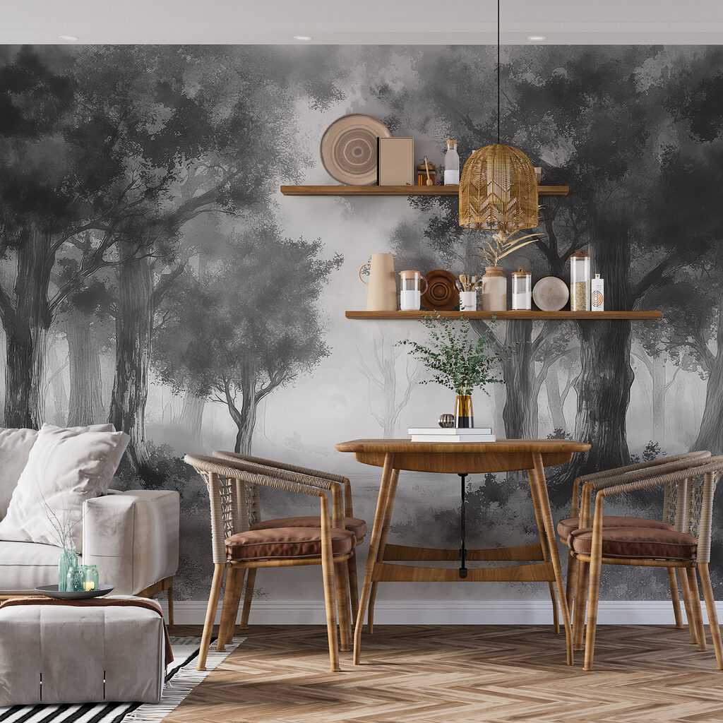 Cărare printre copaci — interior 1