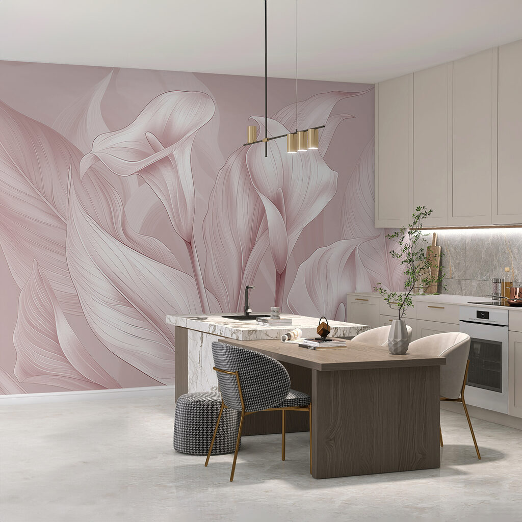 Cupe crem, frunze mari — interior 1