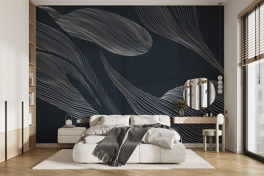 Frunze din linii fine — interior 1