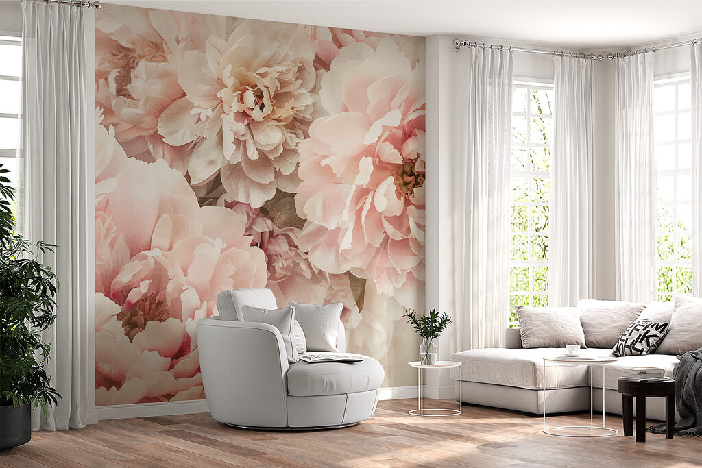 Flori roz pudrat — interior 2