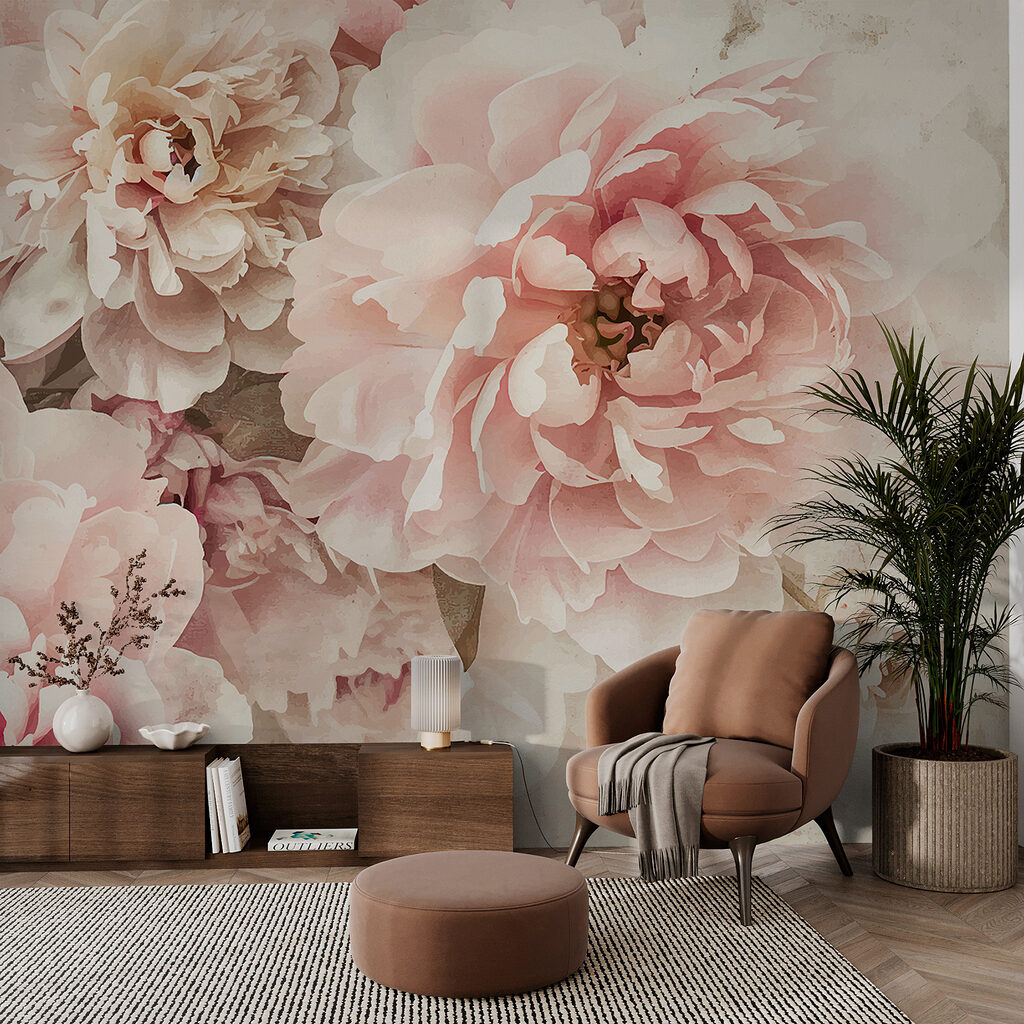Flori roz pudrat — interior 3