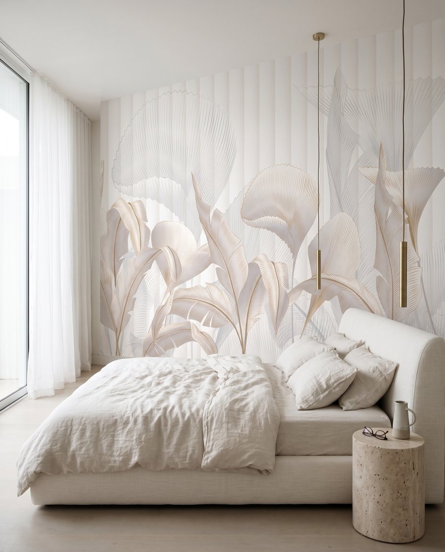 Frunze albe, linii verticale — interior 4