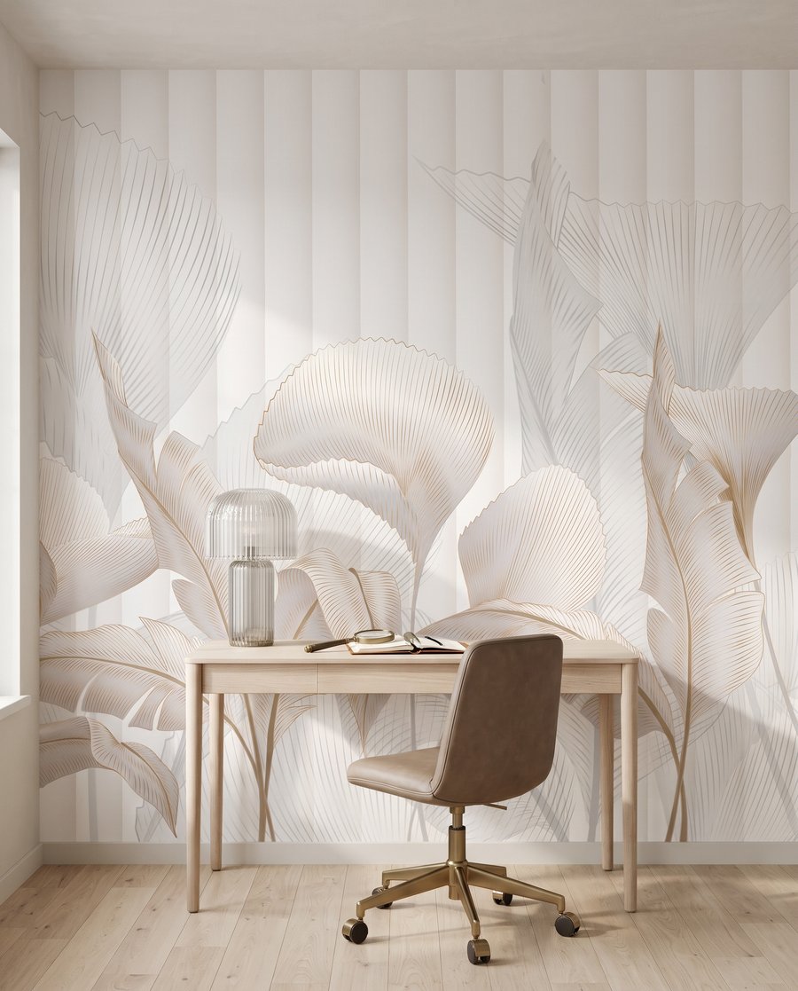 Frunze albe, linii verticale — interior 9