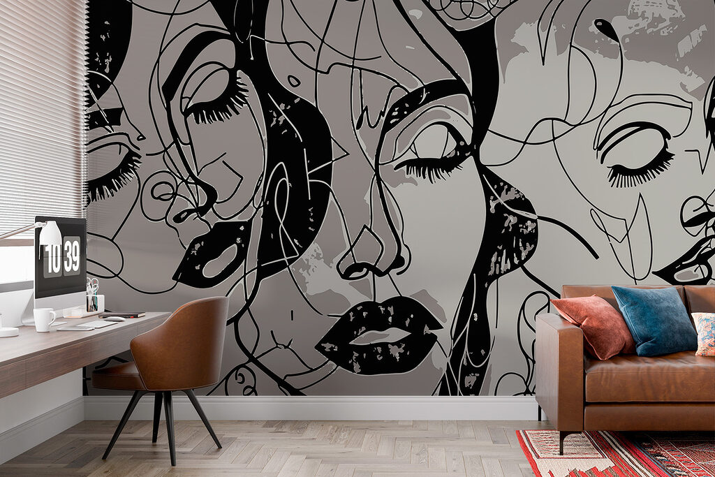 Fețe între linii negre — interior 2