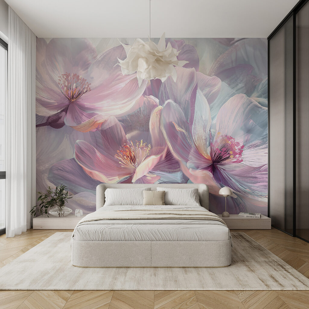 Flori lila strălucitoare — interior 4