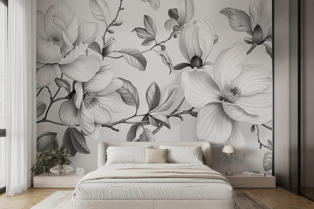 Magnolii în creion gri — interior 2