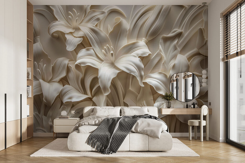 Flori albe cu umbre — interior 2