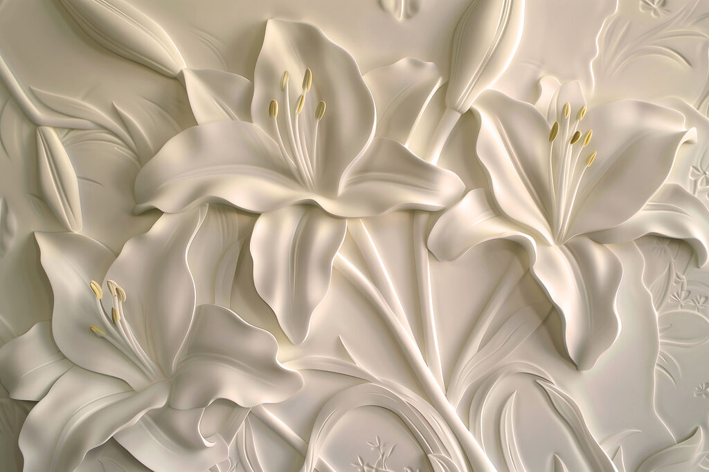 Crini în relief — design complet