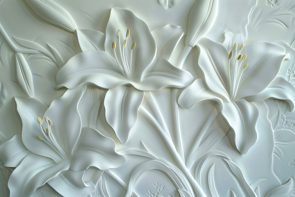 Crini în relief — design complet