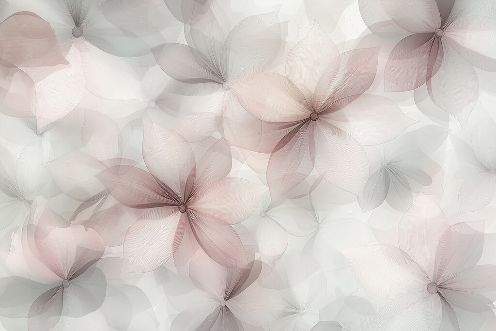 Flori transparente, perzi — design complet