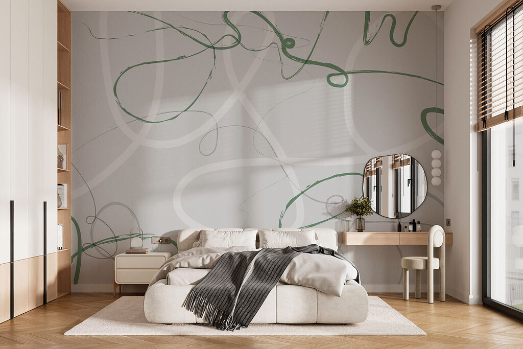 Bucle pe fundal gri — interior 2