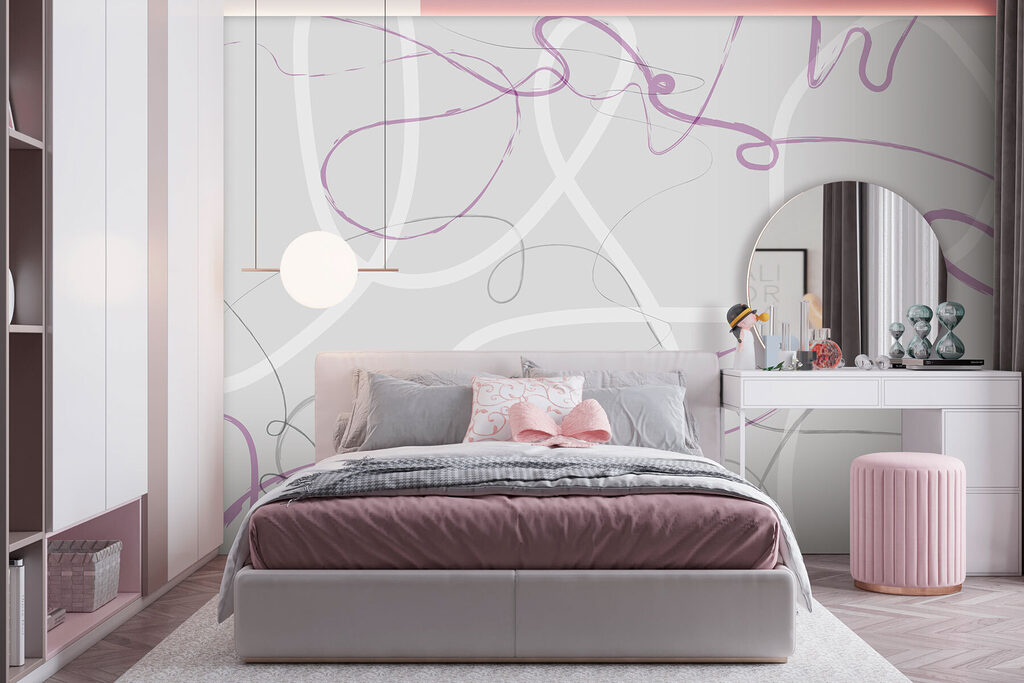 Bucle pe fundal gri — interior 1