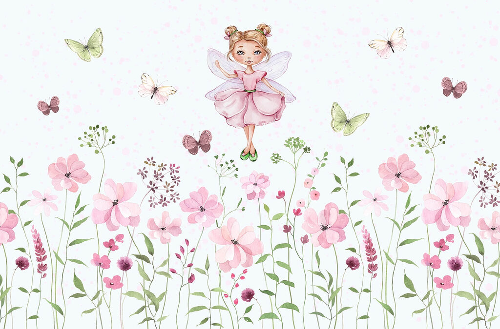 Zână deasupra florilor — design complet
