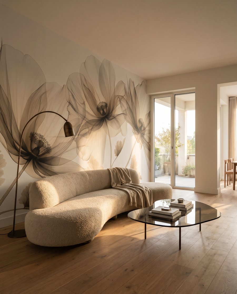 Flori transparente pe tulpini — interior 2