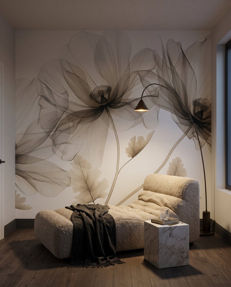 Flori transparente pe tulpini — interior 3