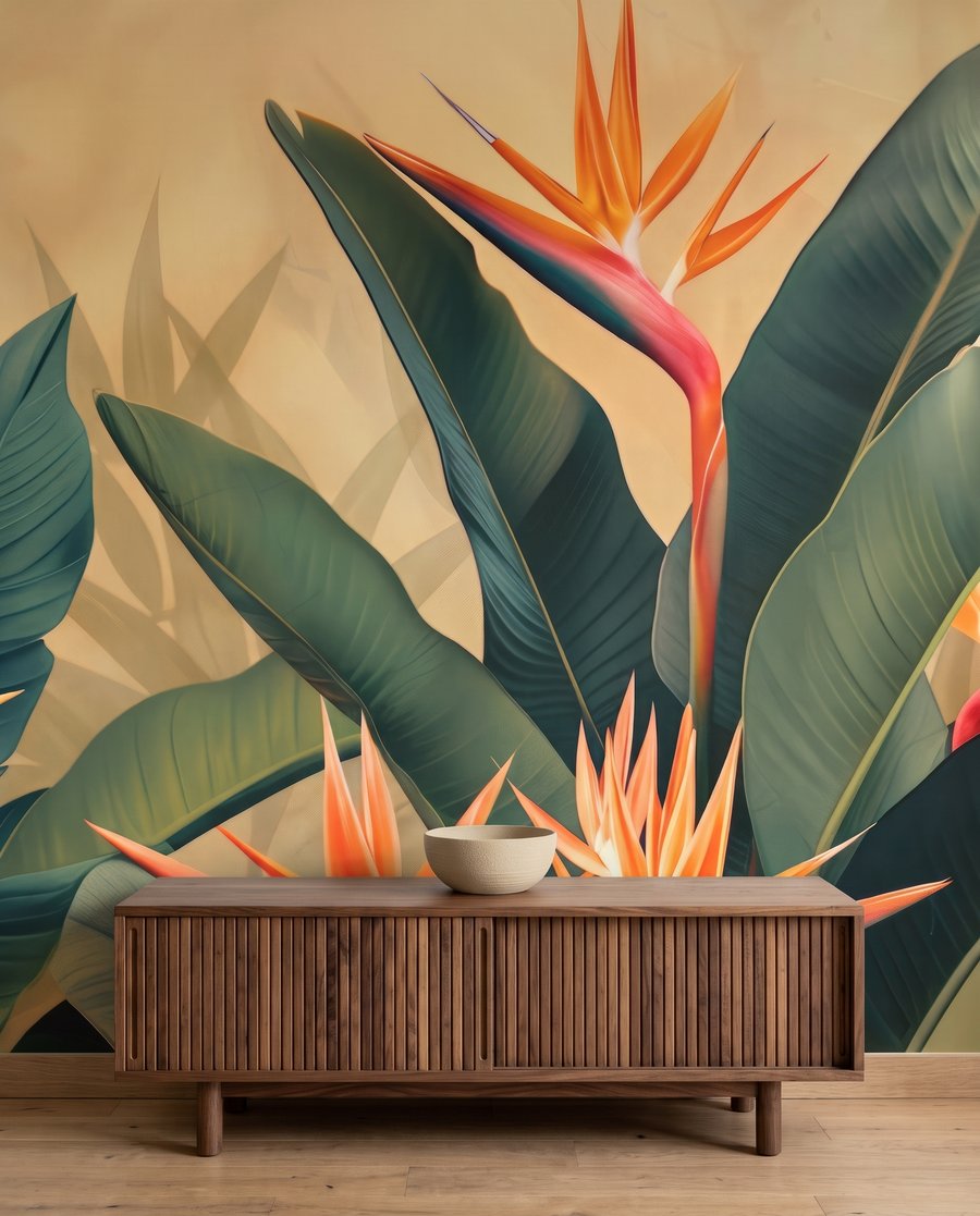 Flori tropicale între frunze — interior 7