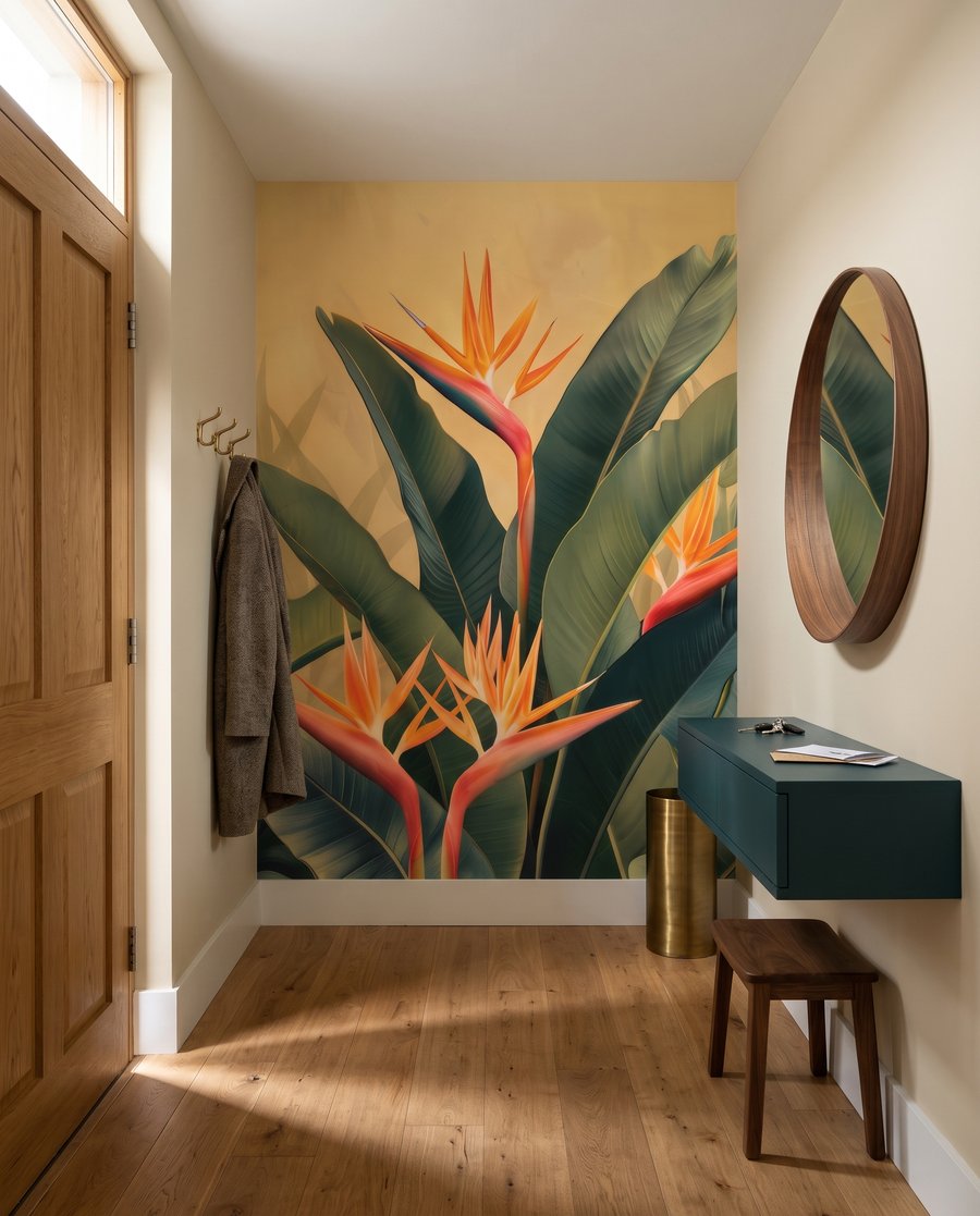 Flori tropicale între frunze — interior 8