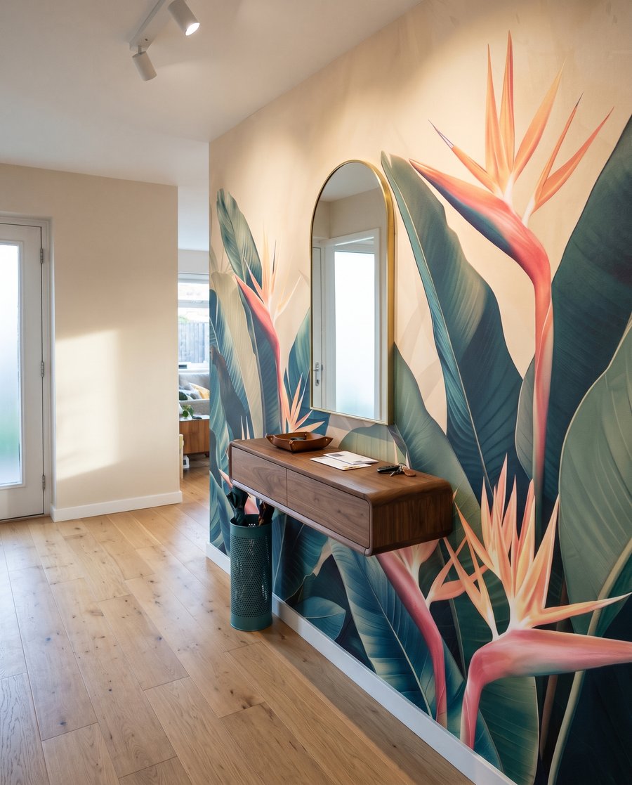 Flori tropicale între frunze — interior 7