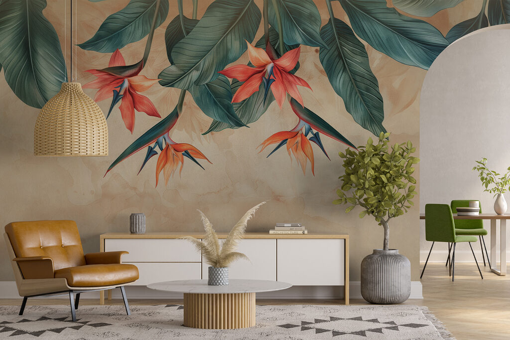 Flori tropicale care atârnă — interior 6