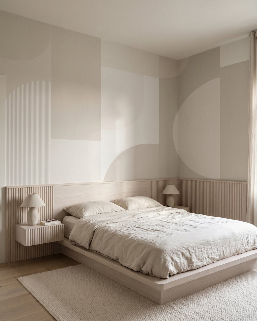 Geometrie cu forme rotunde într-un interior