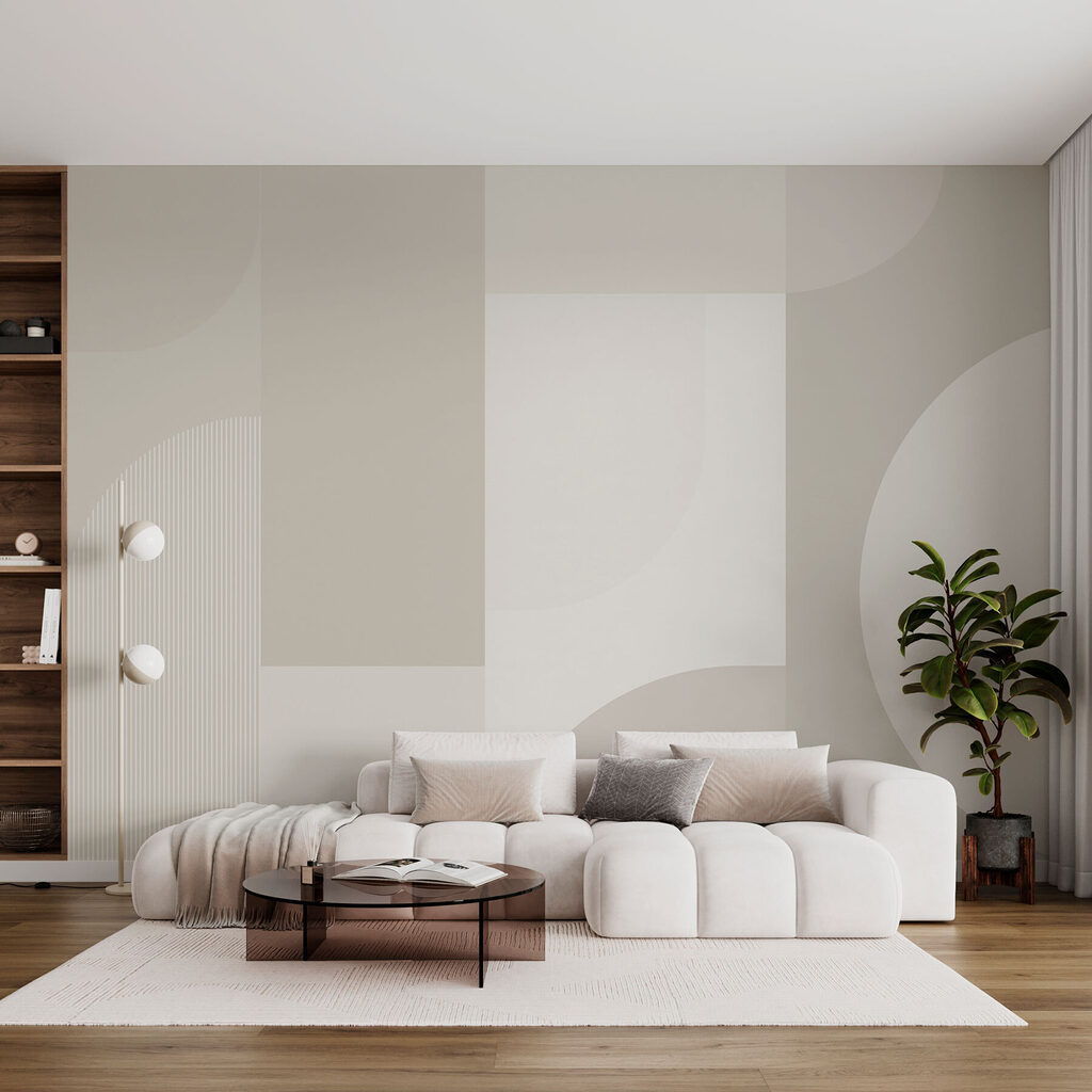 Geometrie cu forme rotunde într-un interior