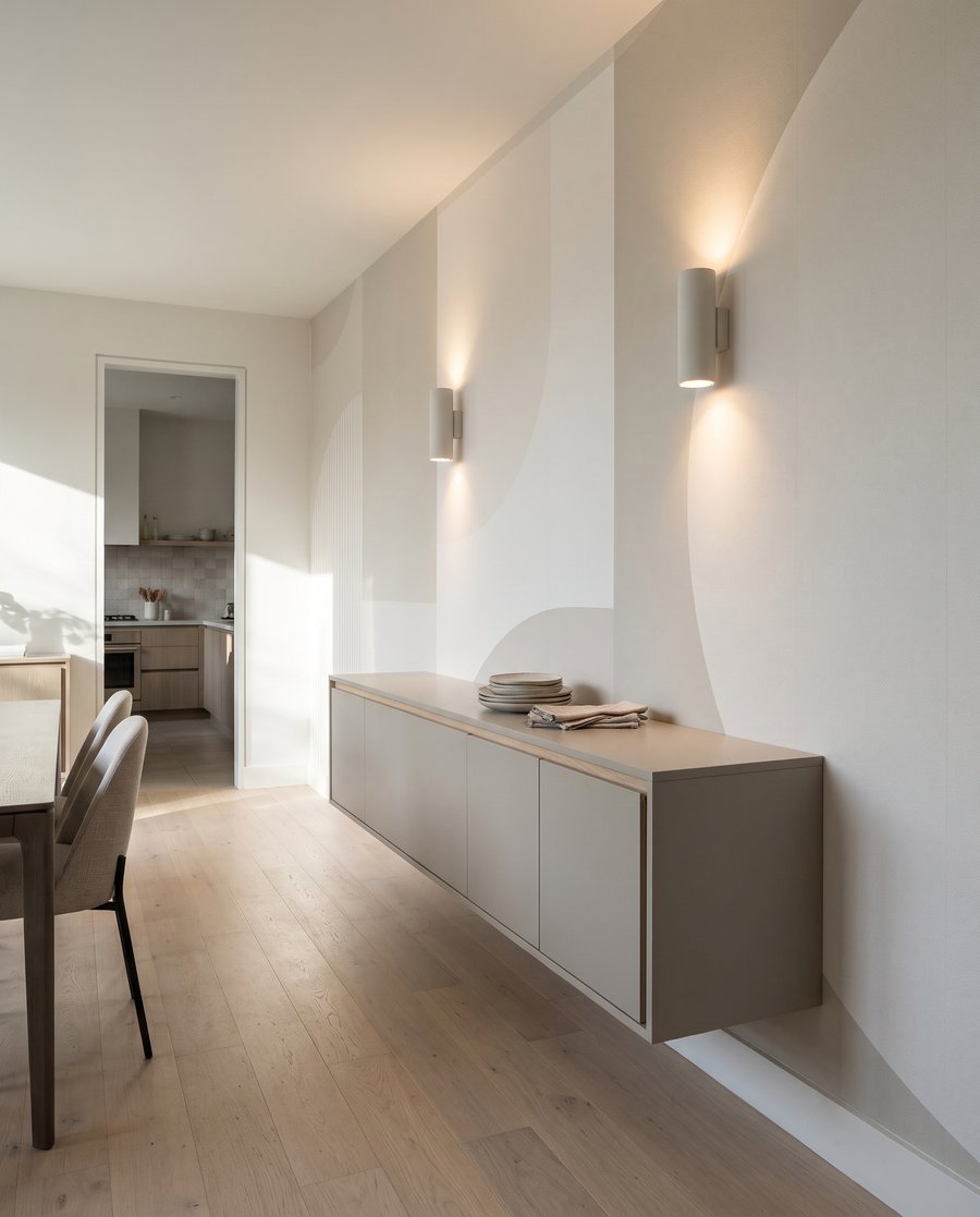 Geometrie cu forme rotunde într-un interior