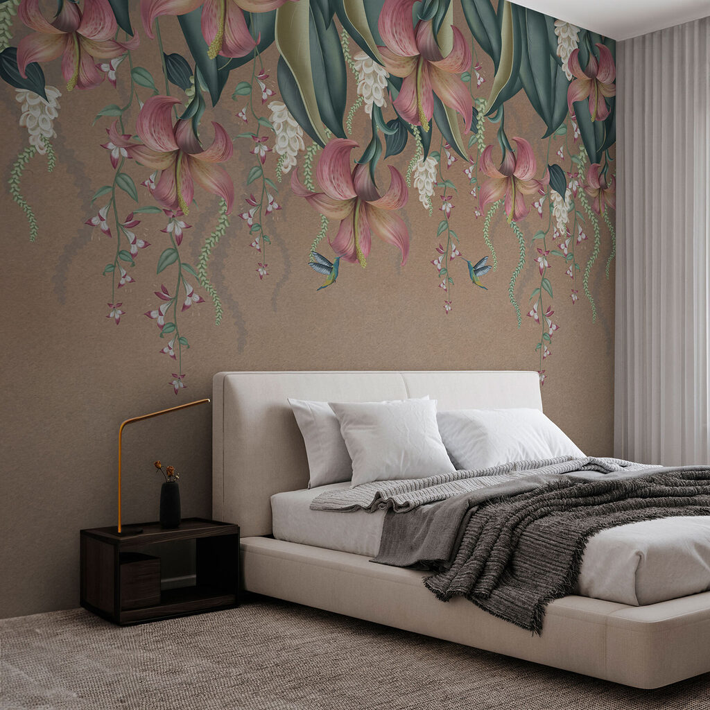 Flori care atârnă — interior 1