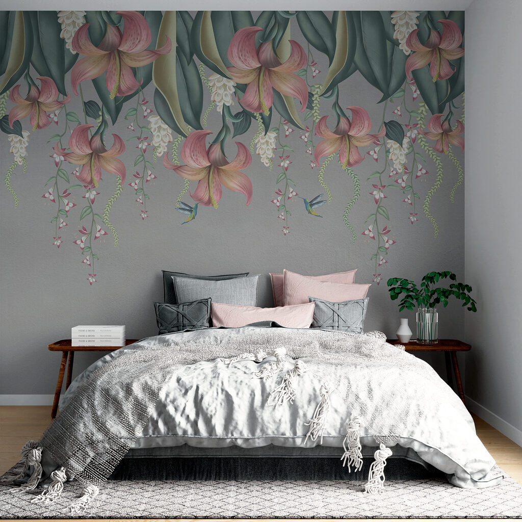 Flori care atârnă — interior 1