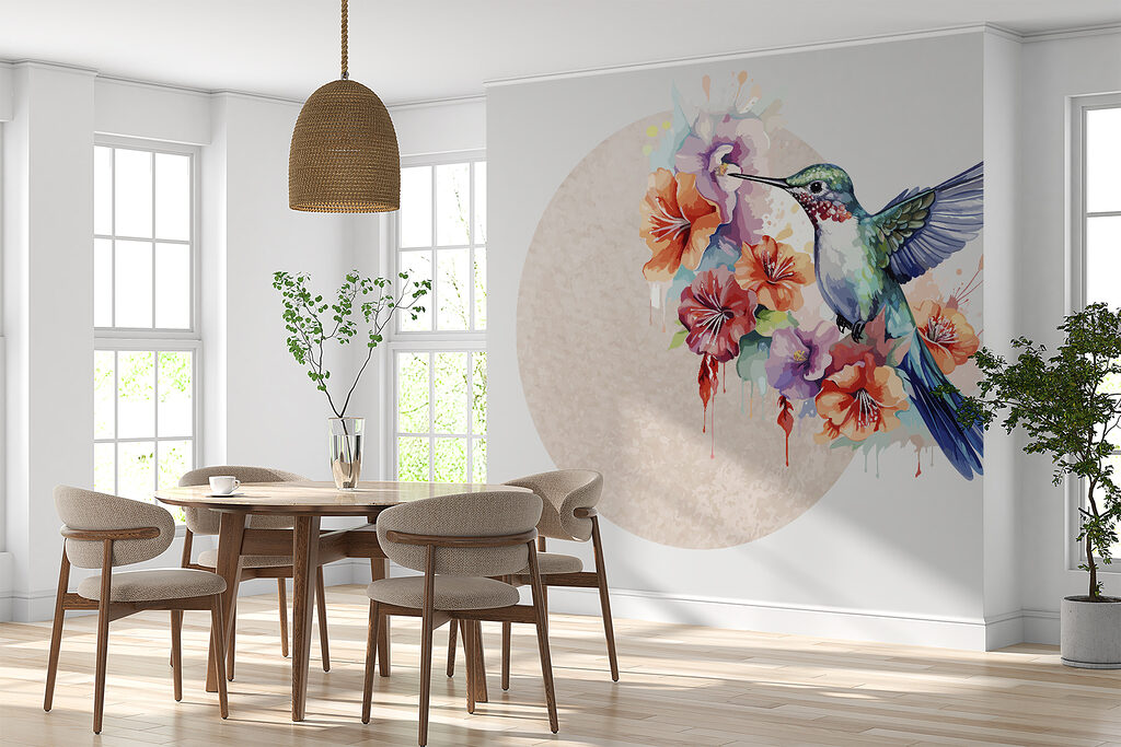 Colibri în cerc luminos — interior 2