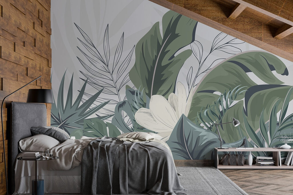 Frunze cu floare albă — interior 1