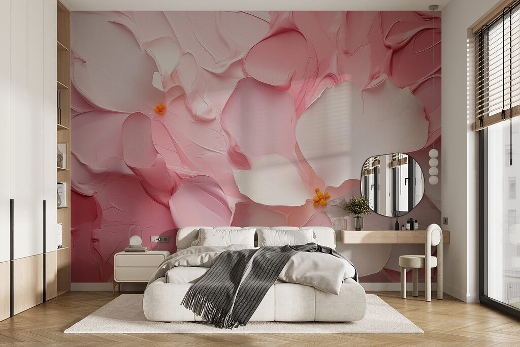 Flori în pliuri roz — interior 1