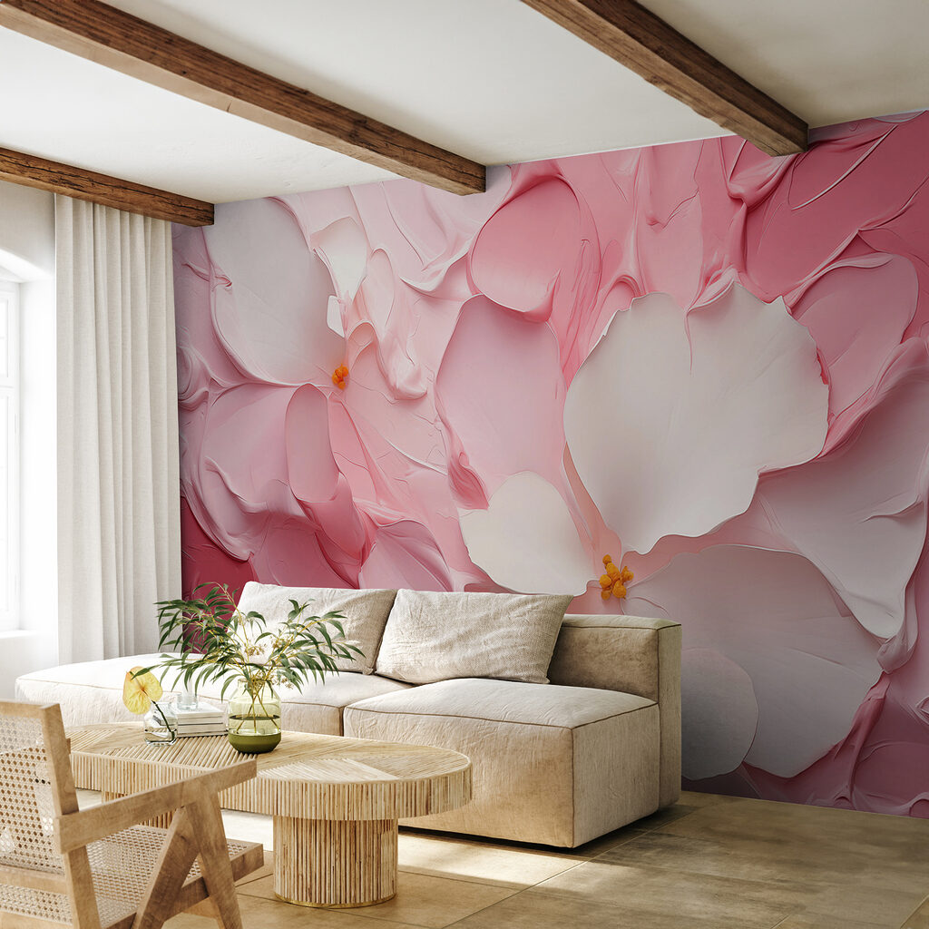 Flori în pliuri roz — interior 2