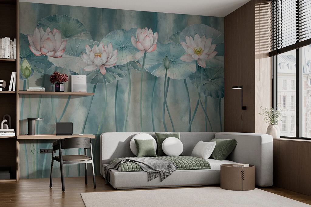 Nuferi pe tulpini curbate — interior 2
