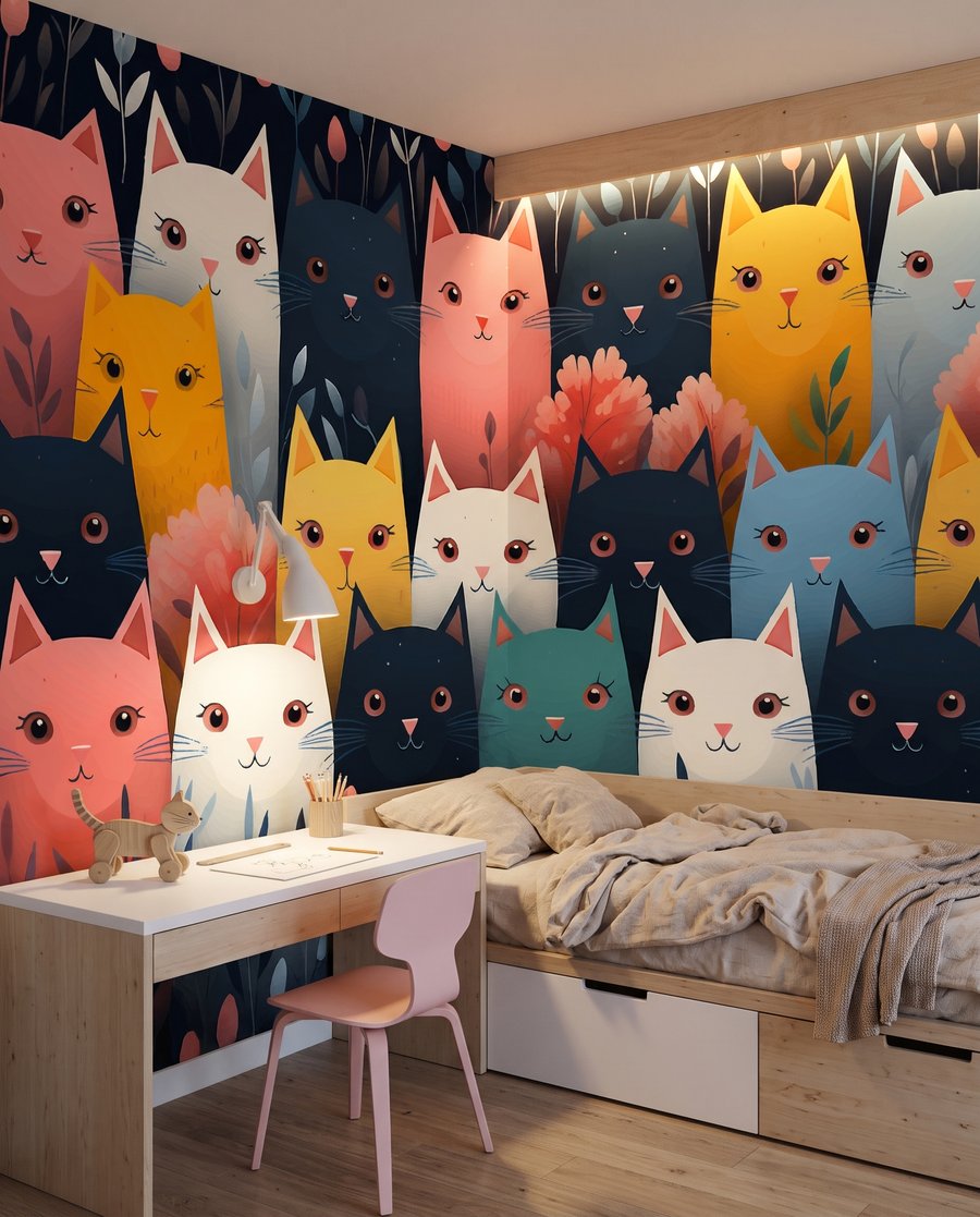 Pisici colorate — interior 2