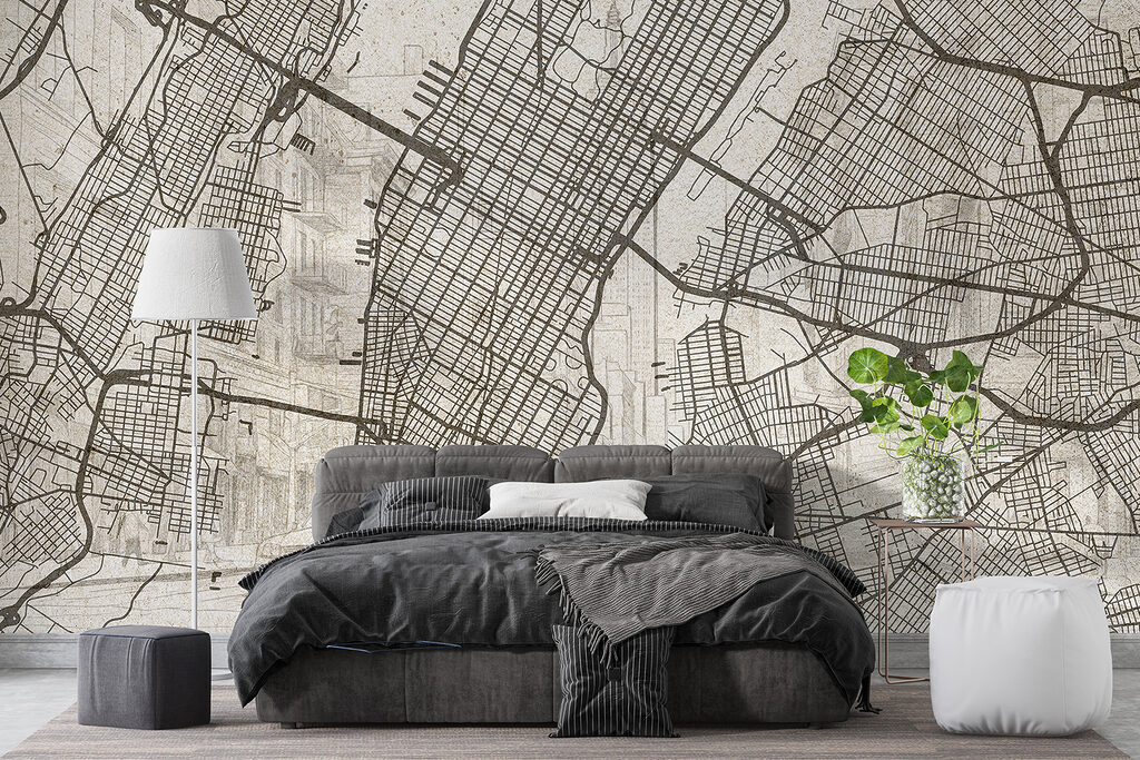 Manhattan în linii fine într-un interior